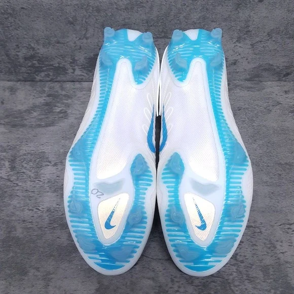 NIKE Huarache 9 Elite Mid Lax SE Lacrosse‎ Cleats Mens Size 11.5 White Blue - Picture 5 of 5